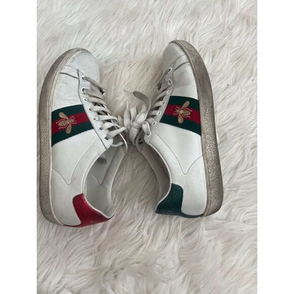 Gucci Ace Bee Embroidered Sneakers - Picture 7 of 10